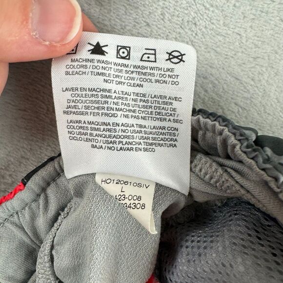 Nike Running Shorts Mens Large Grey Striped Lightweight Performance 7" Inseam - Picture 11 of 16